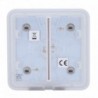 Ajax AJ-SOLOBUTTON-2G-GRE Panel tactil para interruptor de luz doble Compatibilidad con AJ-LIGHTCORE-2G - 4823114029745