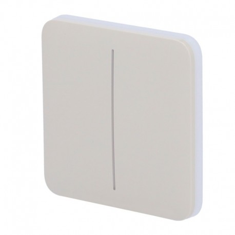 Ajax AJ-SOLOBUTTON-2G-OYS Panel tactil para interruptor de luz doble Compatibilidad con AJ-LIGHTCORE-2G - 4823114029776