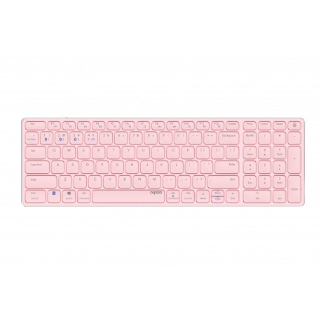 Teclado RAPOO E9700M Multi-mode Wireless. Rosa 215872 - 6940056121615