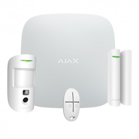 Ajax AJ-STARTERKIT-CAM-4G-W Kit de alarme profissional Certificado Grau 2 - 4823114037191