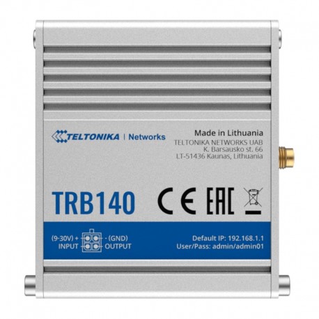 Teltonika TK-TRB140 Teltonika Gateway 4G Industrial 4G Cat 4 / 3G / 2G - 4779027312408