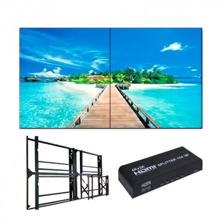 Oem KIT-VIDEOWALL55-2X2-WALL-V2 Kit de Videowall completo Monitores LED 55 24h