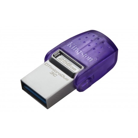 Pen Drive Kingston 256GB DataTraveler MicroDuo 3C USB 3.2 Dual-Type A/Type C -DTDUO3CG3 - 0740617328110