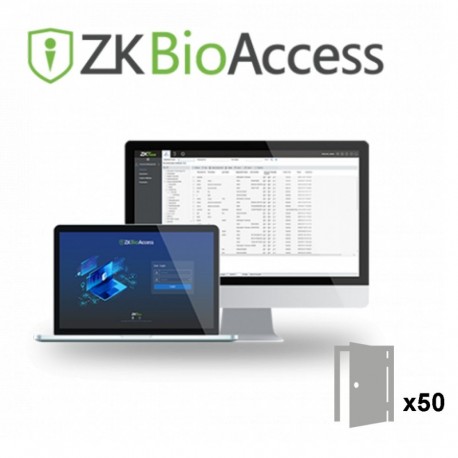 Zkteco ZK-BIOACCESS-50D Licença de software de controlo de acesso Capacidade 50 porta
