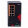 Safire SF-SWI1008HIPOE-GF-AC-130-DIN Switch Safire de Alimentaçao AC industrial 90~264V 8 portas Gigabit + 2 SFPs Gigabit - 8435325476421