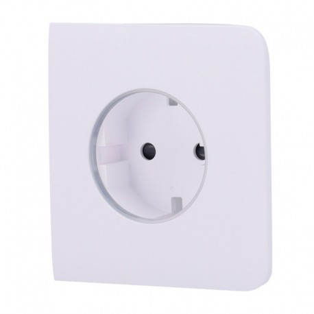 Ajax AJ-SIDECOVER-SMART-W Cobertura lateral para ficha inteligente tipo F Compativel com AJ-OUTLETCORE-SMART