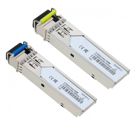 Oem SFP-2.5G-TR1513LX-3SMF-LC-I Pareja de modulos transceptores SFP Industriales Tx 1550/1310 nm Rx 1310/1550 nm