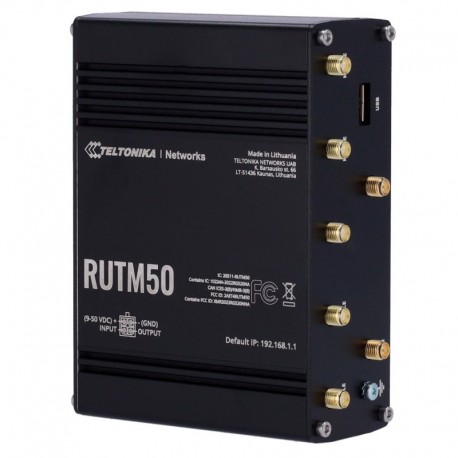Teltonika TK-RUTM50 Teltonika Router Industrial 5G 5G Sub-6Ghz SA/NSA Dual SIM - 4779051840540