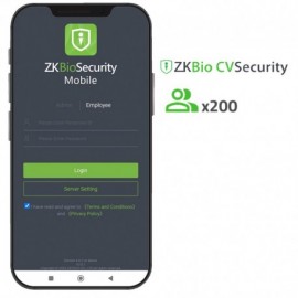 Zkteco ZK-SOF-BIOCV-MBAPP-200EMP Licencia APP de ZKBio CVSecurity Capacidad 200 usuarios