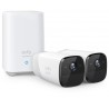 Eufy EUFY-CAM2PRO-S221 2 Camaras + 1 HomeBase Eufy da Anker 2K 13400 mAh Sensor PIR + Humano - 0194644020798