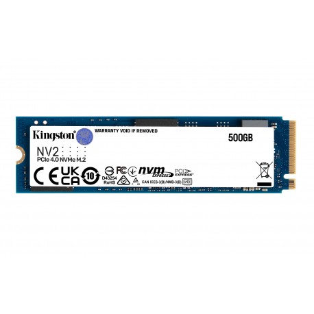 SSD M.2 PCIe 4.0 NVMe Kingston 500GB NV2-3500R/2100W - 0740617329858