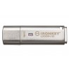 Pen Drive Kingston 16GB IronKey Locker Plus 50 AES Encrypted. USBtoCloud. Type A. USB3.2 - 0740617329308