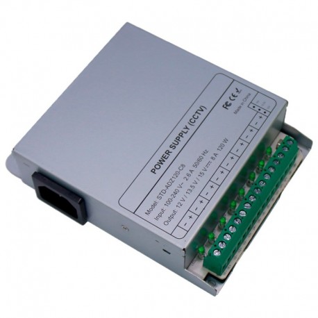 Oem DC12V10A-8-DIN Fonte de alimentaçao comutada Saida DC 12 V 10 A / 120 W - 8435325483122