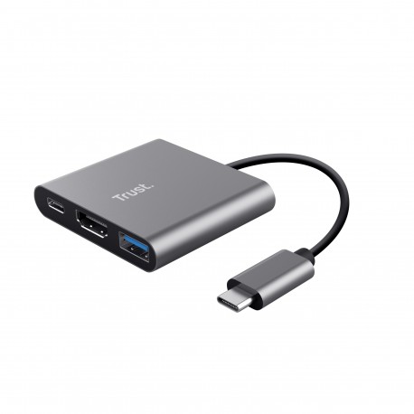 Adaptador TRUST DALYX 3-IN-1 USB-C - 8713439237726