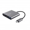 Adaptador TRUST DALYX 3-IN-1 USB-C - 8713439237726