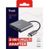 Adaptador TRUST DALYX 3-IN-1 USB-C - 8713439237726