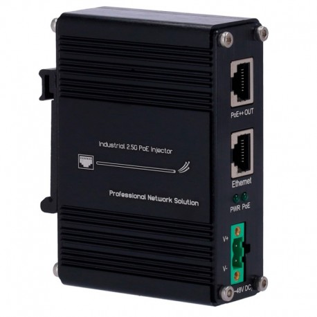 Oem INJ-IPOE-60W-2.5G-DC Inyector Hi-PoE Industrial Entrada RJ45 10/100/1000/2.5 Base-T - 8435325486857